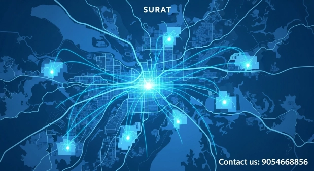 Hathway Broadband Surat Map